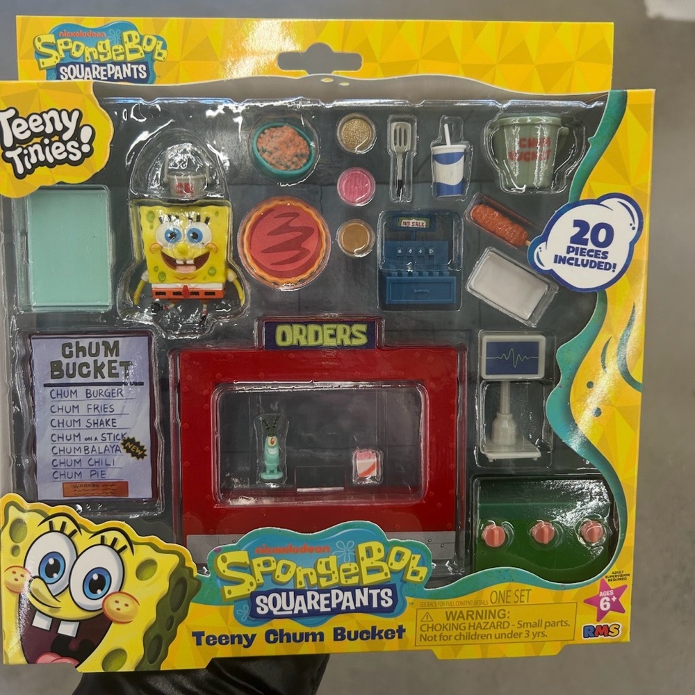 SpongeBob SquarePants Teeny Chum Bucket Set with Red and Blue